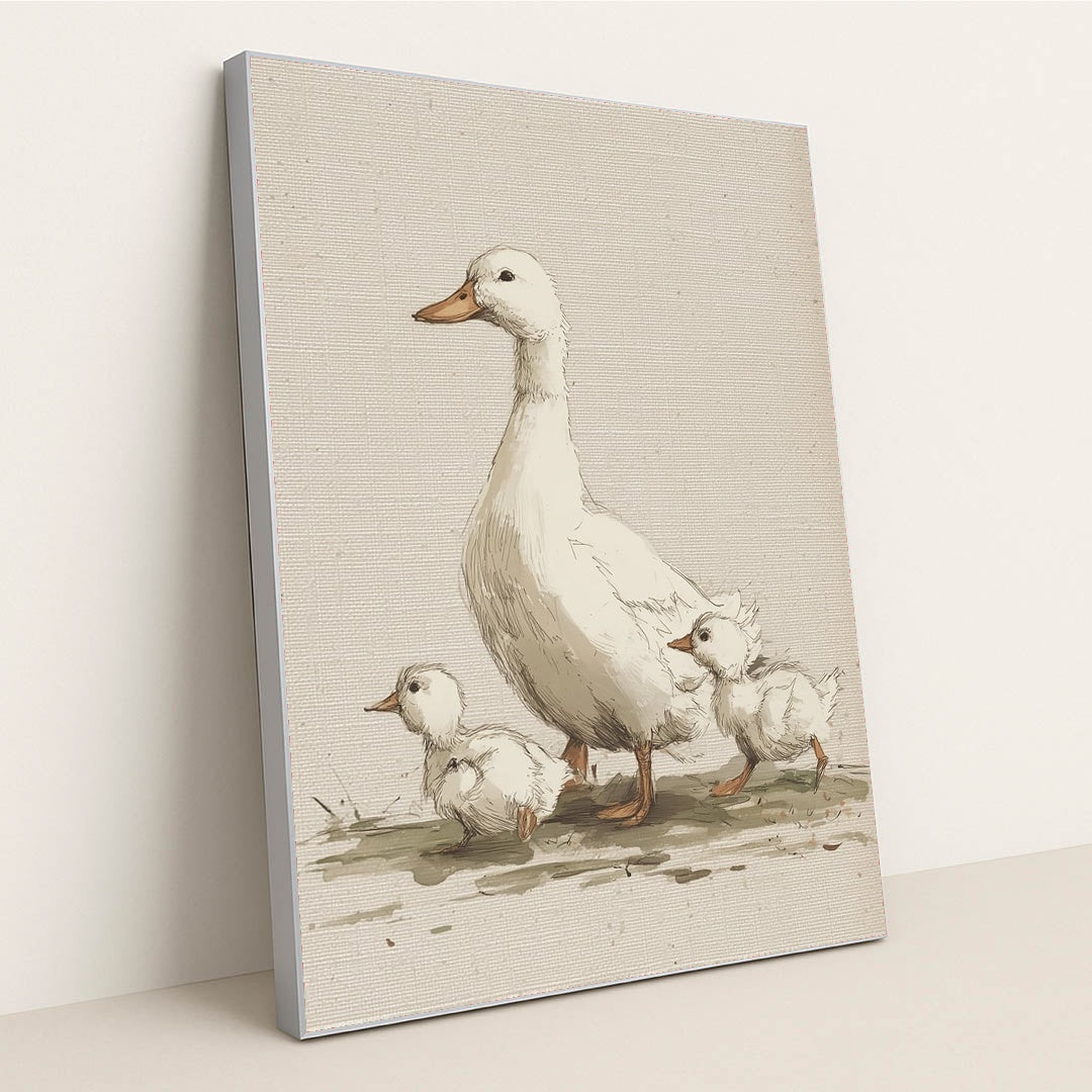 Mama's Little Waddle by Melissa King - Silver Frame Stretchiez