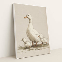 Mama's Little Waddle by Melissa King - White Frame Stretchiez