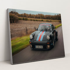 Martini Racing Porsche on Country Roads by Zieben VH - Silver Frame Stretchiez