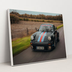 Martini Racing Porsche on Country Roads by Zieben VH - White Frame Stretchiez