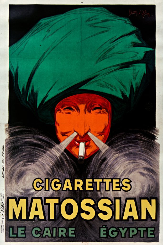 Leonetto Cappiello - Cigarettes Matossian – Le Caire, Egypte (1926)
