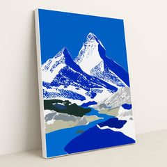 Matterhorn Lake by Wall Gusto™ - White Frame Stretchiez
