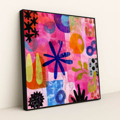 Maximalist Pink by Axel Carrera - Black Frame Stretchiez