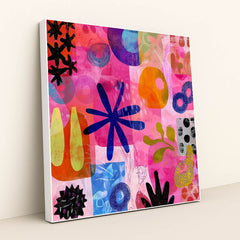 Maximalist Pink by Axel Carrera - White Frame Stretchiez
