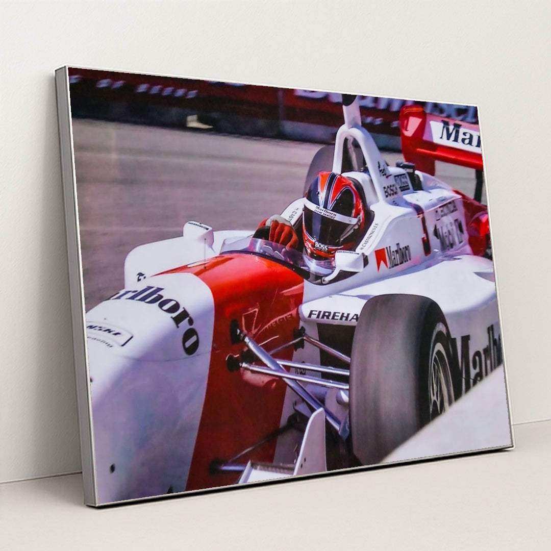 McLaren MP4 in Marlboro Livery by Bob Kozel - Silver Frame Stretchiez