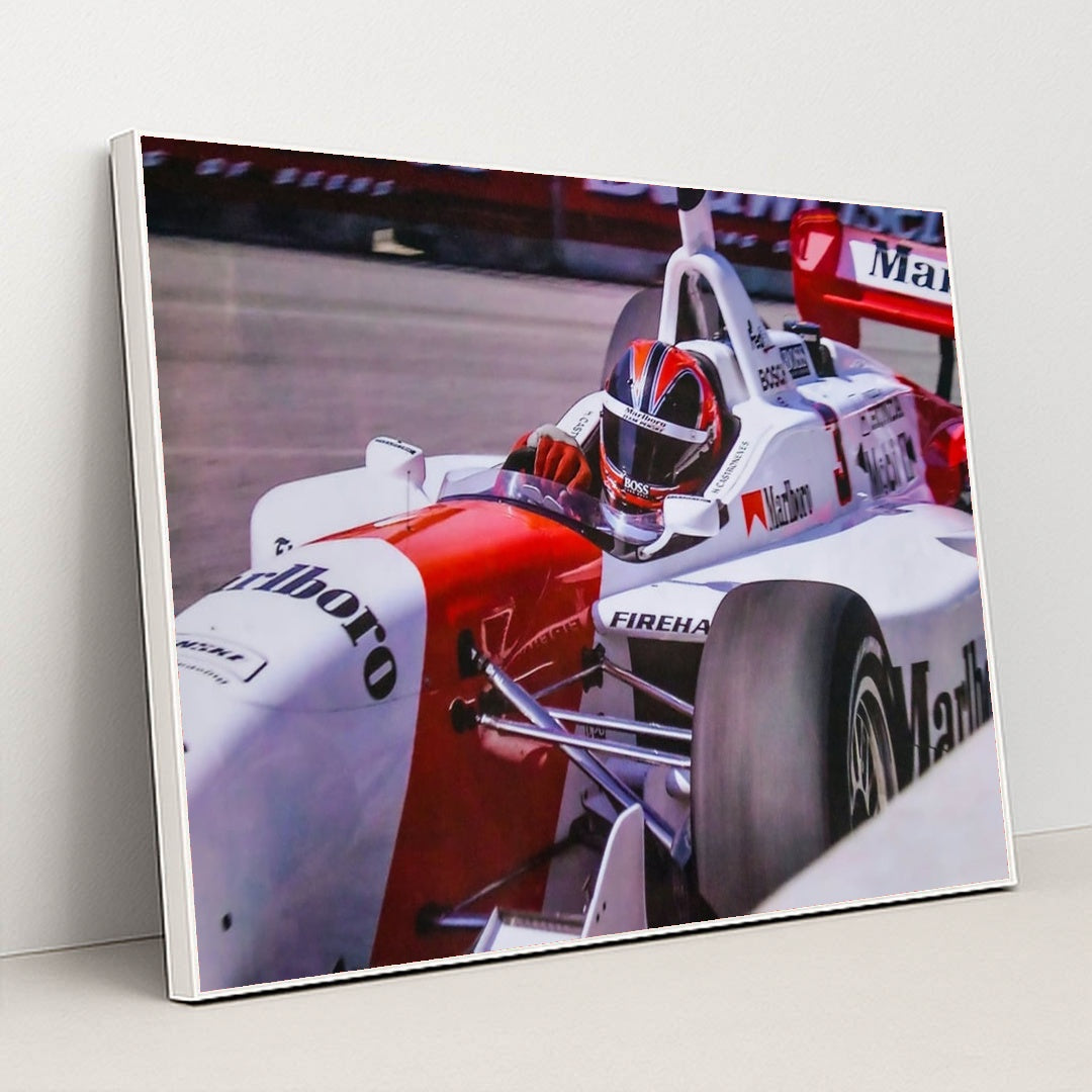 McLaren MP4 in Marlboro Livery by Bob Kozel - White Frame Stretchiez