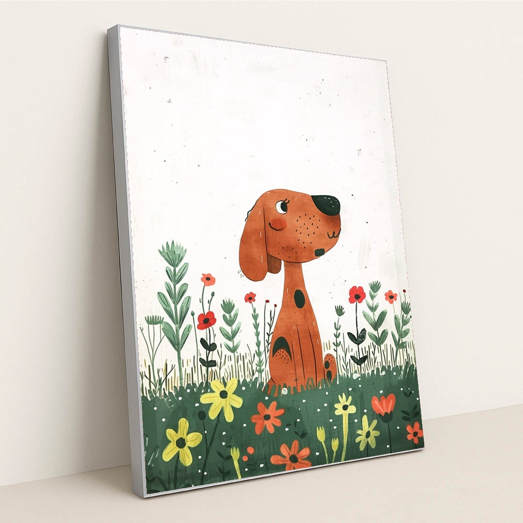 Meadow Pup by Melissa King - Silver Frame Stretchiez