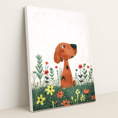 Meadow Pup by Melissa King - White Frame Stretchiez