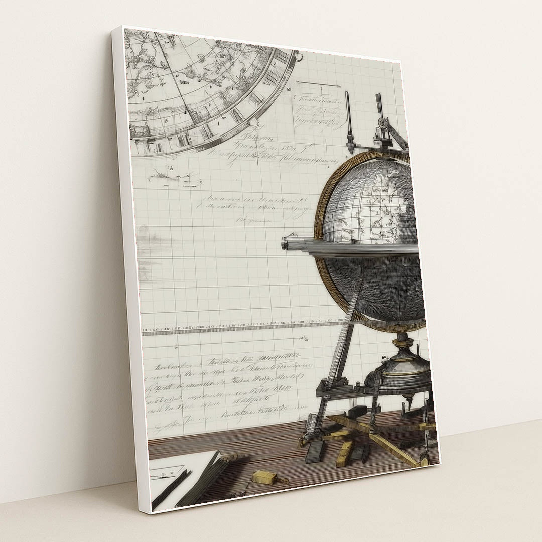 Measured Meridian by Seven Akins - White Frame Stretchiez
