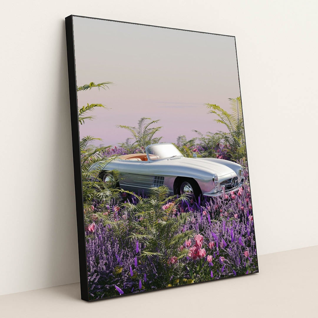 Mercedes 300SL in Bloom by dolce - Black Frame Stretchiez