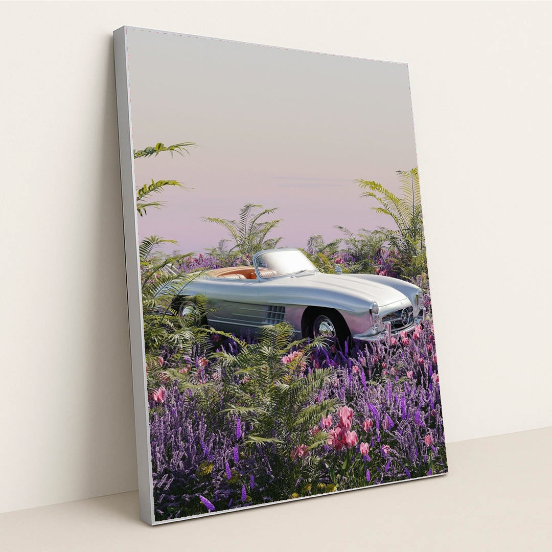 Mercedes 300SL in Bloom by dolce - Silver Frame Stretchiez