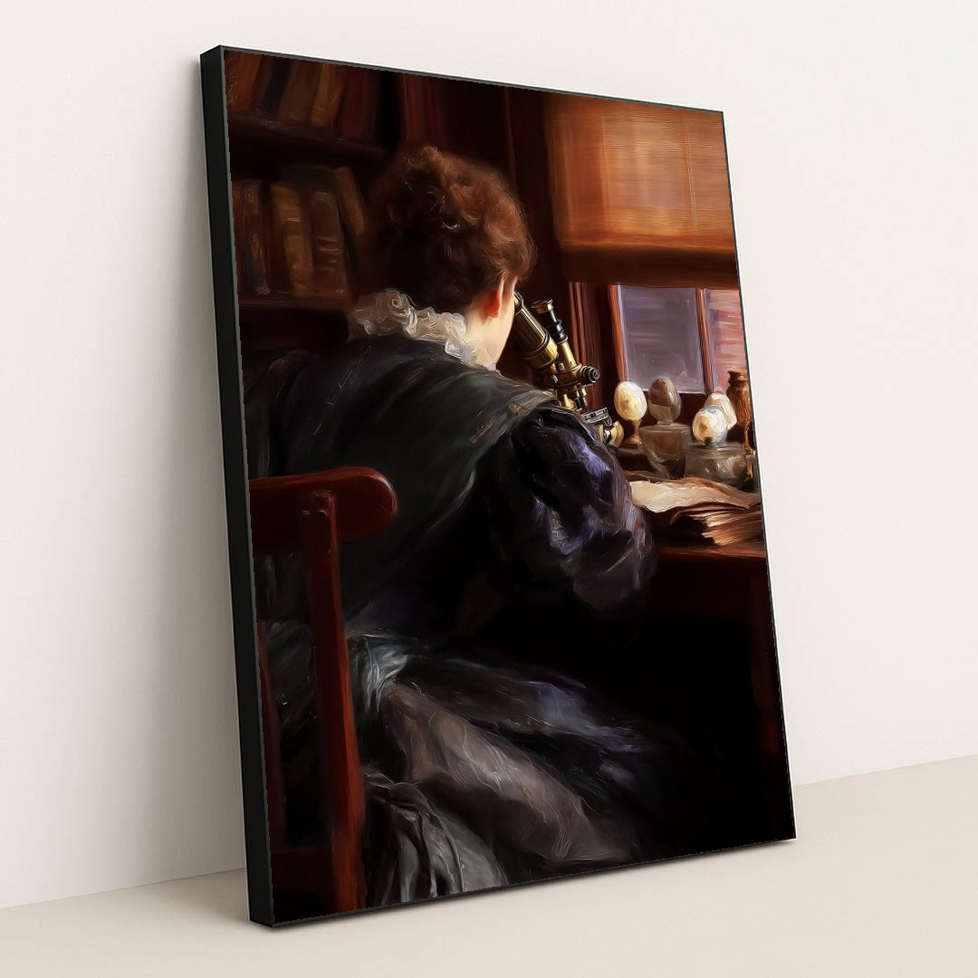 Microscope Study by Seven Akins - Black Frame Stretchiez