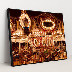 Midnight Carousel by Eric Tompkins - Black Frame Stretchiez