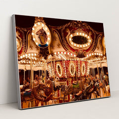 Midnight Carousel by Eric Tompkins - Silver Frame Stretchiez