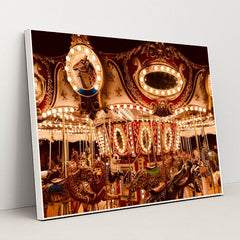 Midnight Carousel by Eric Tompkins - White Frame Stretchiez