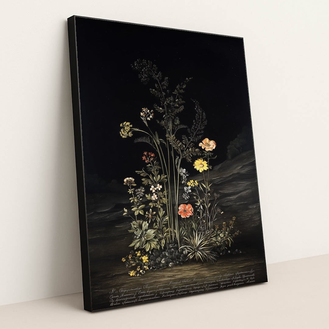 Midnight Flora by TD - Black Frame Stretchiez