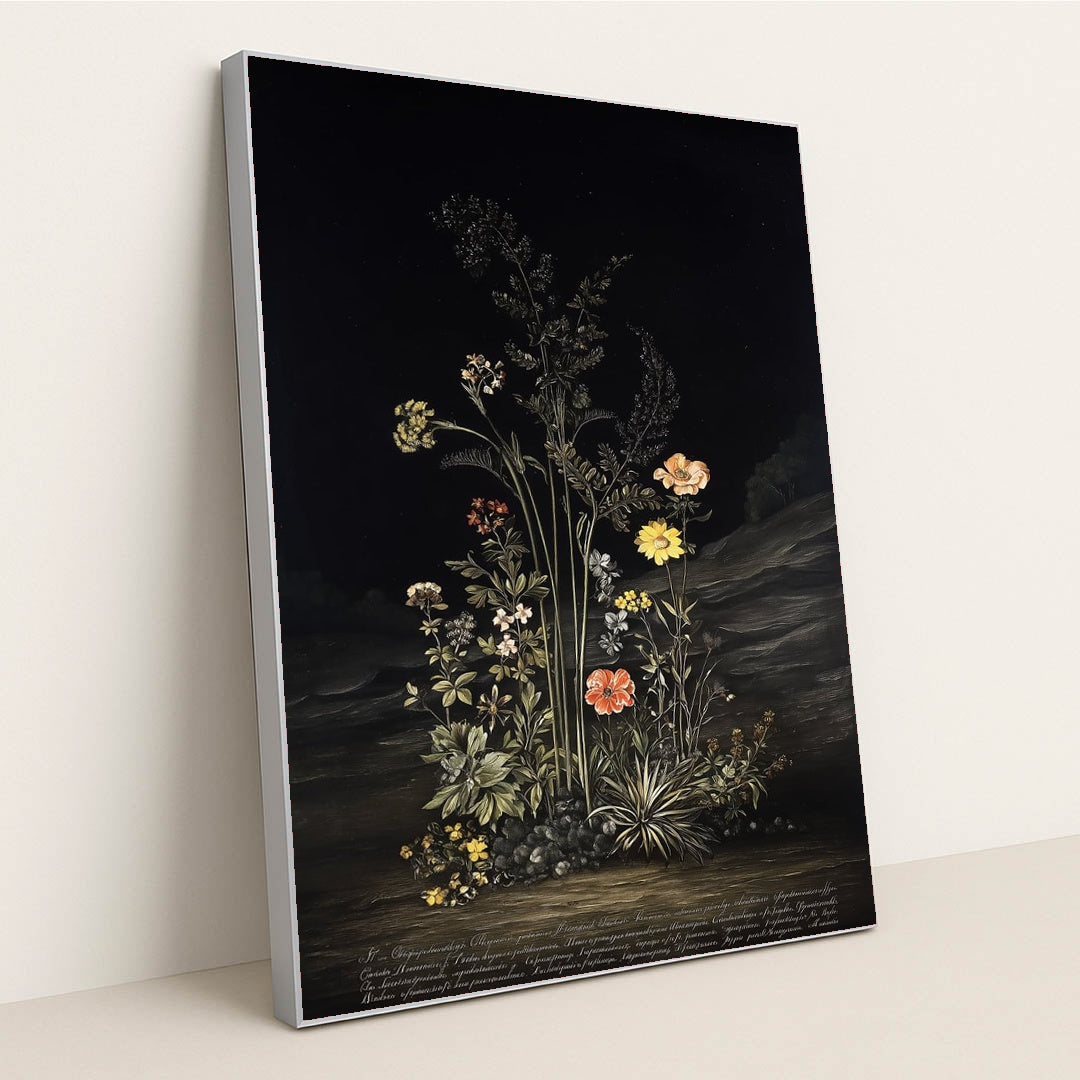 Midnight Flora by TD - Silver Frame Stretchiez