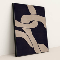 Contour Lines by Tyler Jacobs - Black Frame Stretchiez