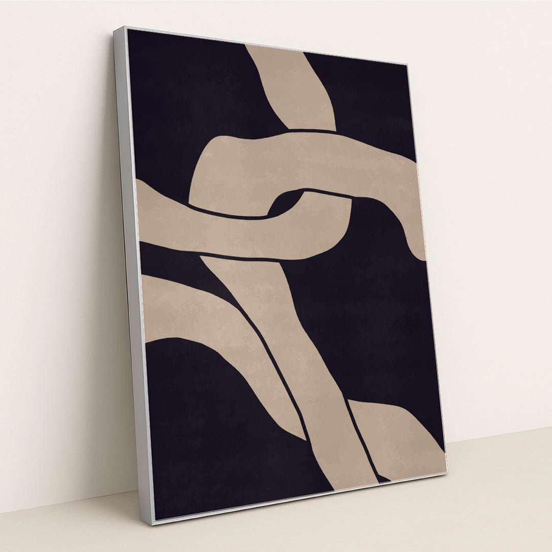 Contour Lines by Tyler Jacobs - Silver Frame Stretchiez