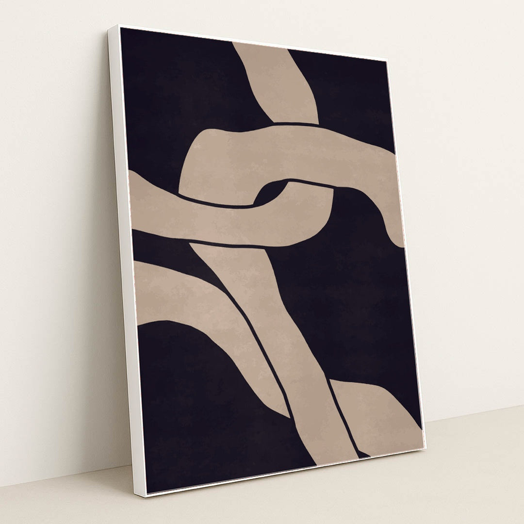 Contour Lines by Tyler Jacobs - White Frame Stretchiez