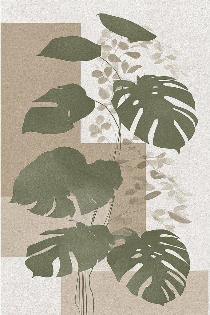 Minimal Monstera by Jade Morgan