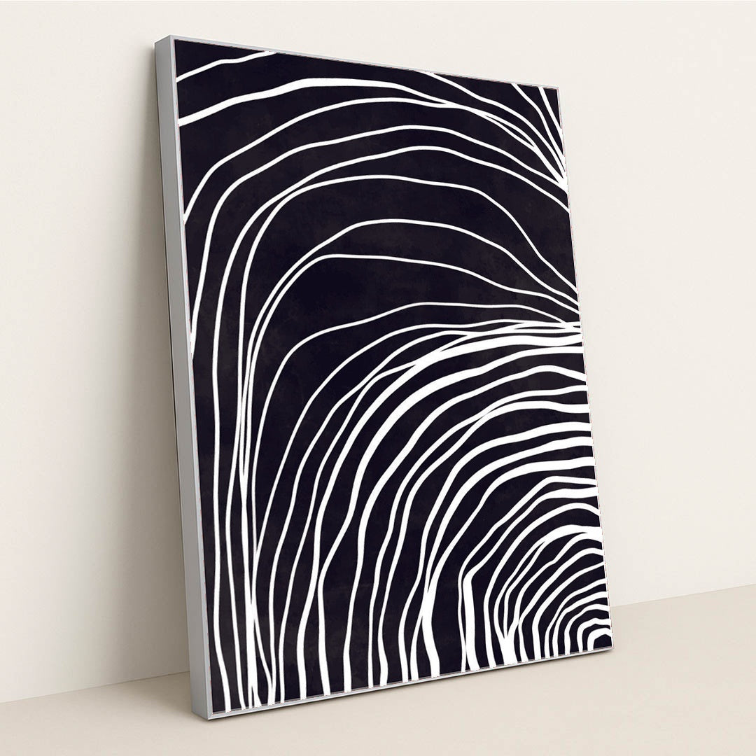 Flowing Curves by Anonymous - Silver Frame Stretchiez