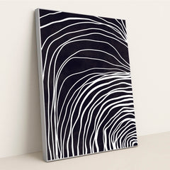 Flowing Curves by Anonymous - Silver Frame Stretchiez