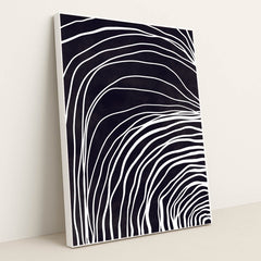 Flowing Curves by Anonymous - White Frame Stretchiez