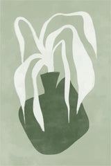 Bohemian Asymmetry: Contemporary Still Life Plant Artwork by Anonymous