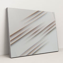 Minimalist Paper-Inspired with Soft Shadows by Edward Jenner - Silver Frame Stretchiez