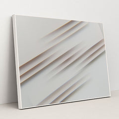 Minimalist Paper-Inspired with Soft Shadows by Edward Jenner - White Frame Stretchiez