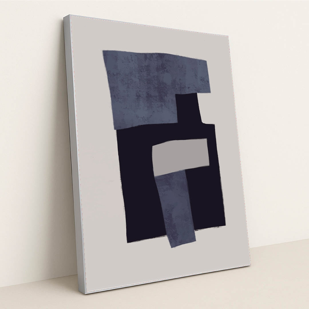 Geometry Contemporary by Anonymous - Silver Frame Stretchiez