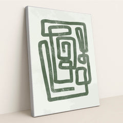 Chaotic Path Labyrinth by Anonymous - Silver Frame Stretchiez