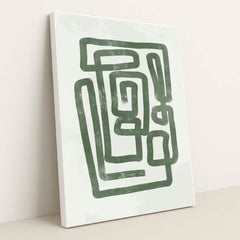 Chaotic Path Labyrinth by Anonymous - White Frame Stretchiez
