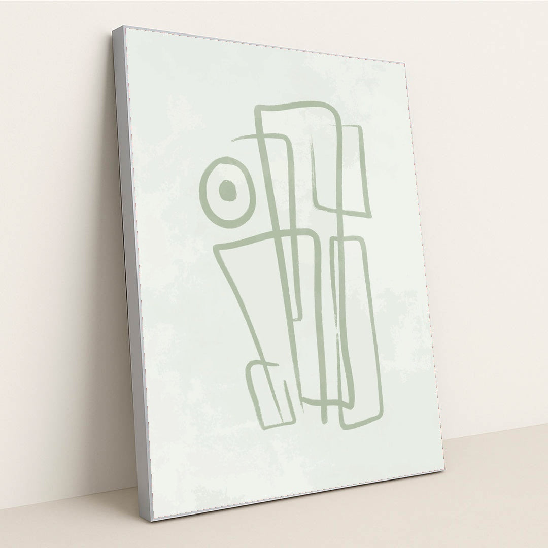 Chaotic Lines: Aesthetic by Anonymous - Silver Frame Stretchiez