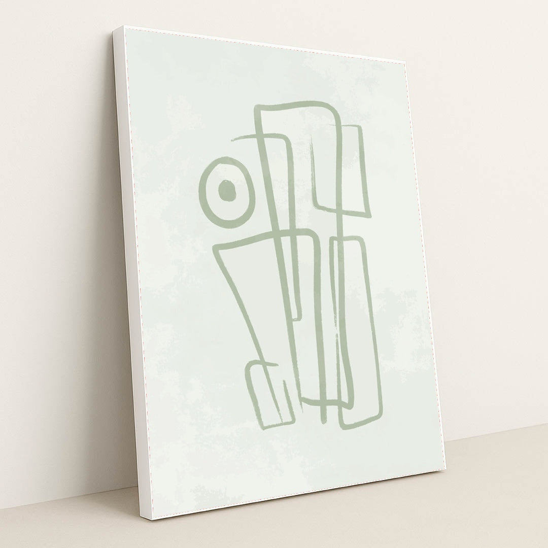 Chaotic Lines: Aesthetic by Anonymous - White Frame Stretchiez