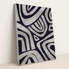 Chaos of Stripes: Aesthetic 50s-60s by Tyler Jacobs - Silver Frame Stretchiez