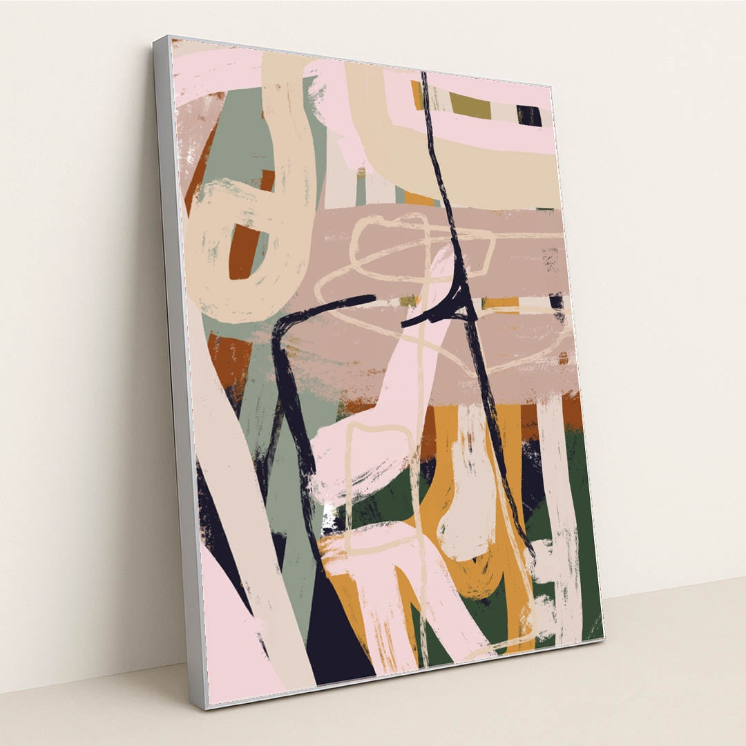 Contemporary Tracery: Bohemian by Anonymous - Silver Frame Stretchiez
