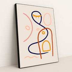 Lines Contemporary Minimalist by Anonymous - Black Frame Stretchiez
