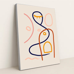 Lines Contemporary Minimalist by Anonymous - Silver Frame Stretchiez