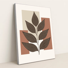Modern Leaf Form by Rifky Nur Setyadi - Silver Frame Stretchiez