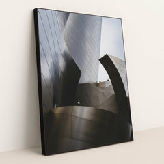 Modern Metallic Curves by Ryan Zazueta - Black Frame Stretchiez