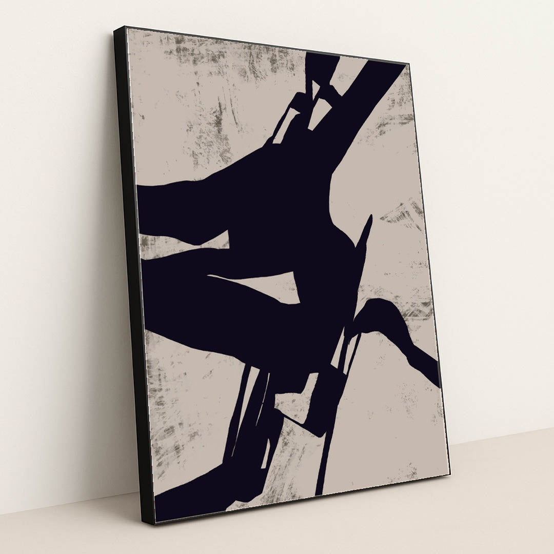 Boho Surrealism Shapes by Tyler Jacobs - Black Frame Stretchiez