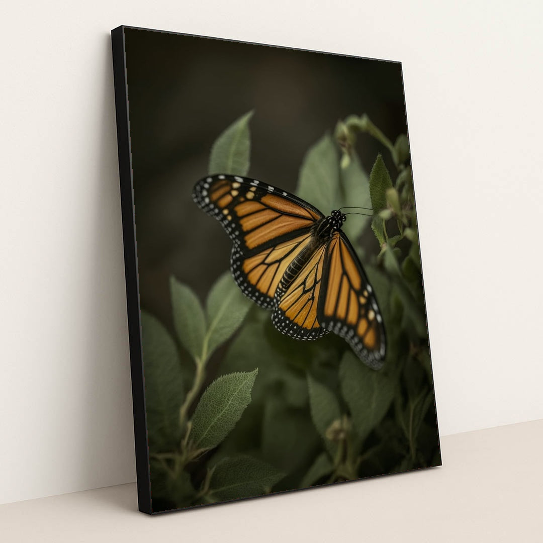 Monarch in Shadow by Allec Gomes - Black Frame Stretchiez