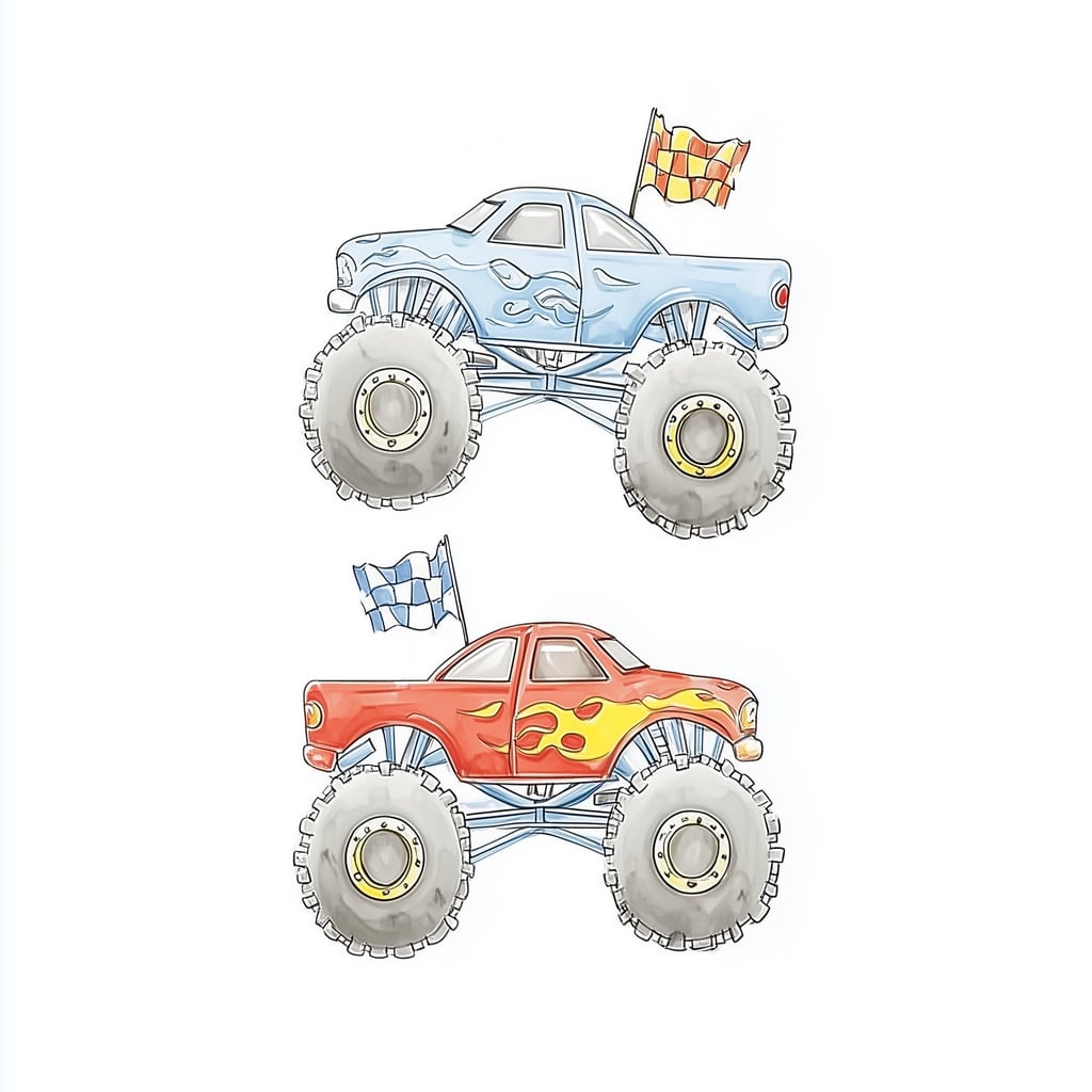 Monster Truck Mayhem by Melissa King