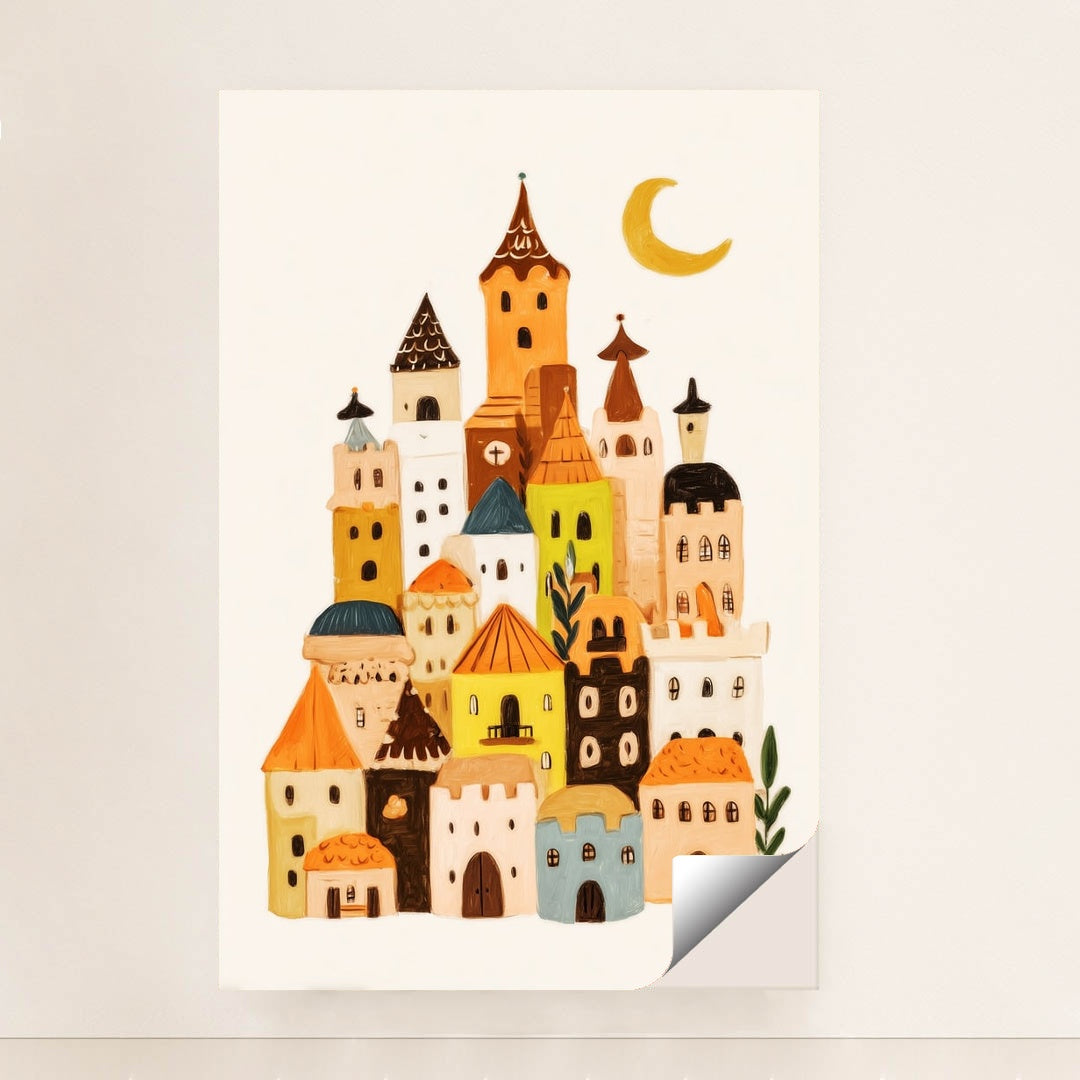 Moon Over the Storybook Village by Melissa King - Peeliez