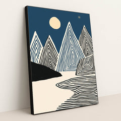 Moonlit Terraces by Wall Gusto™ - Black Frame Stretchiez