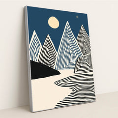 Moonlit Terraces by Wall Gusto™ - Silver Frame Stretchiez