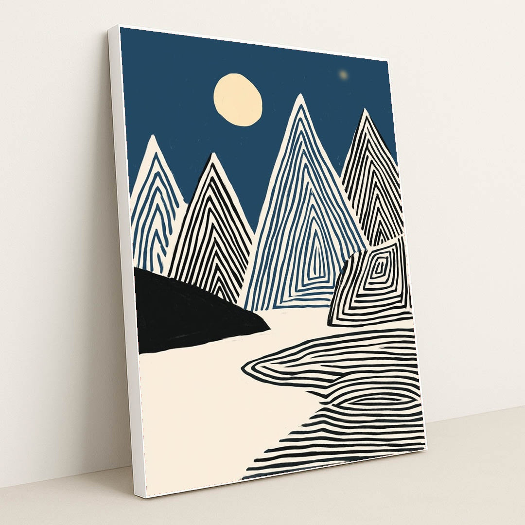 Moonlit Terraces by Wall Gusto™ - White Frame Stretchiez