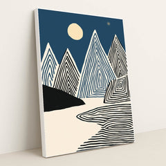 Moonlit Terraces by Wall Gusto™ - White Frame Stretchiez